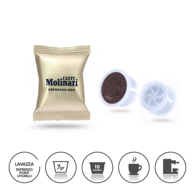 Molinari espresso Oro Lavazza espresso point uyumlu 1 paket 10 kapsül