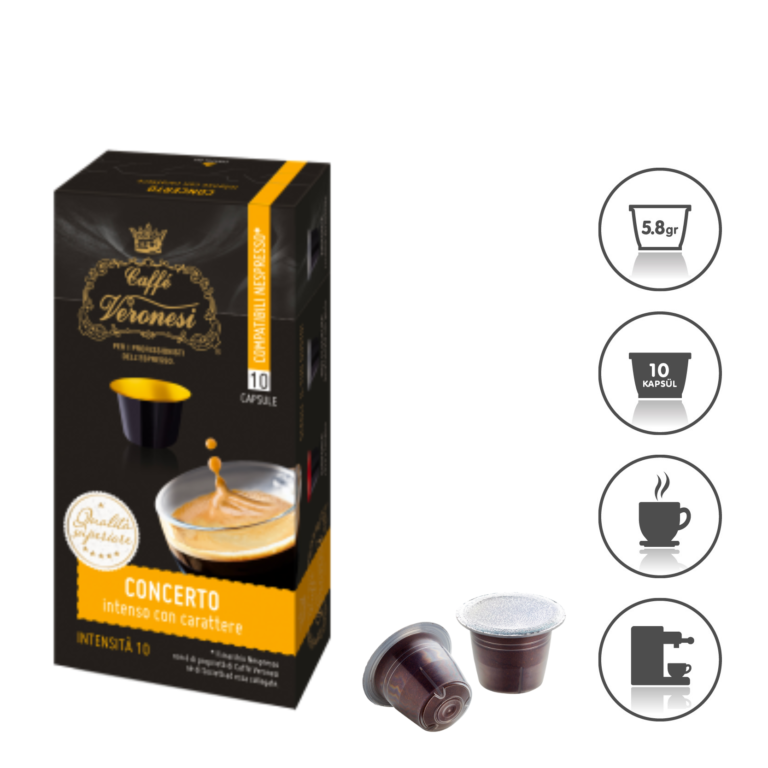 Caffe Veronesi Concerto Nespresso® Makinesi Uyumlu 1 kutu 10 kapsül